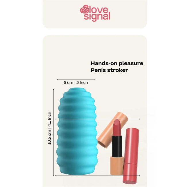 Dream Toys Love Signal Hands-On Pleasure masturbator Blue