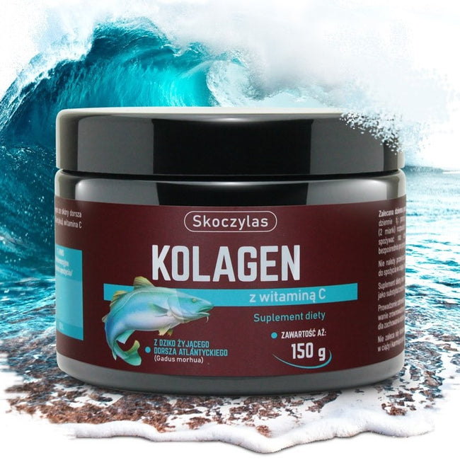 Skoczylas Kolagen z dorsza atlantyckiego dziko żyjącego suplement diety 150g