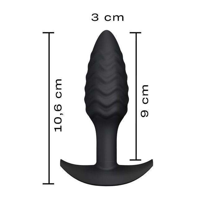 Marc Dorcel Wavy Plug silikonowy korek analny Black