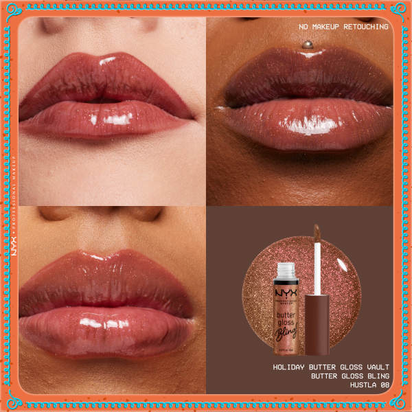 NYX Professional MakeUp Holiday Butter Gloss Vault zestaw błyszczyków 10x8ml