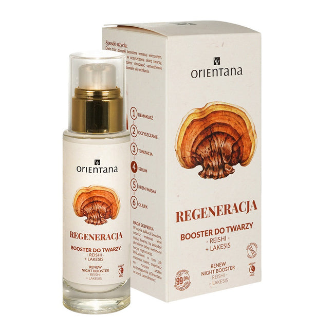 ORIENTANA Booster regenerujący do twarzy Reishi i Lakesis 30ml