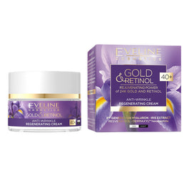 Eveline Cosmetics Gold&Retinol przeciwzmarszczkowy krem regenerujący 40+ 50ml