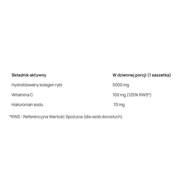 AronPharma Yanesse Collagen suplement diety w proszku o smaku truskawkowo-malinowym 20 saszetek