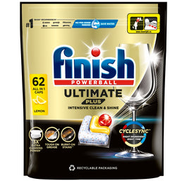 Finish Ultimate Plus Lemon kapsułki do mycia naczyń w zmywarce 62szt