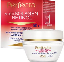 Perfecta Multi-Kolagen Retinol przeciwzmarszczkowy krem na dzień i na noc 50+ 50ml