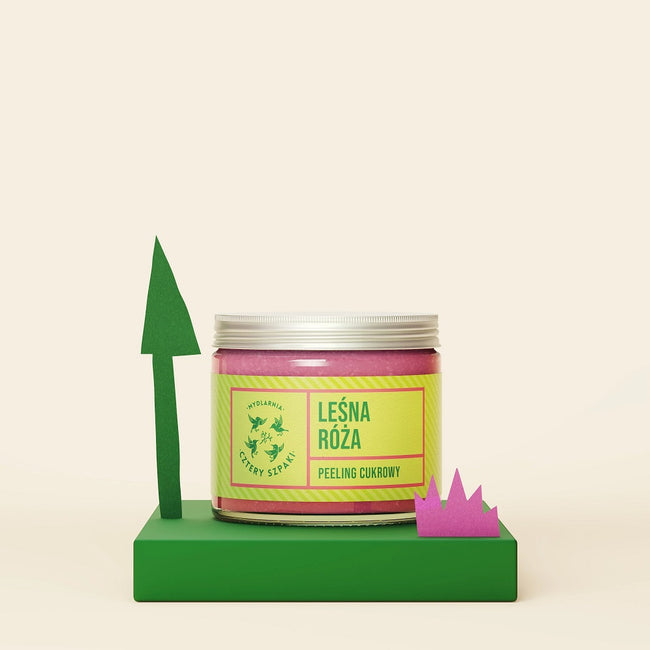 Mydlarnia Cztery Szpaki Peeling cukrowy Leśna Róża 250ml