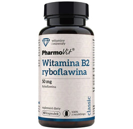 Pharmovit Witamina B2 ryboflawina 50 mg suplement diety 60 kapsułek