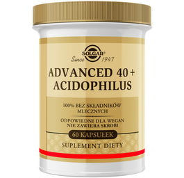 Solgar Advanced 40+ Acidophilus suplement diety 60 kapsułek