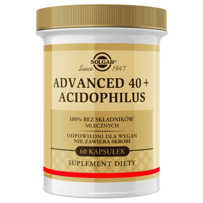 Solgar Advanced 40+ Acidophilus suplement diety 60 kapsułek