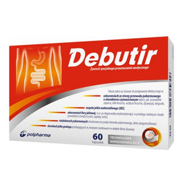 Debutir Żywność specjalnego przeznaczenia medycznego z kwasem masłowym poprawiającym funkcjonowanie jelit 60 kapsułek