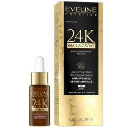 Eveline Cosmetics Prestige 24k Snail&Caviar luksusowe multiodżywcze serum-ampułka 18ml