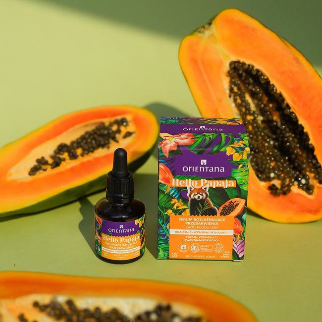 ORIENTANA Hello Papaja serum rozjaśniające przebarwienia Witamina C i Kwas traneksamowy 30ml
