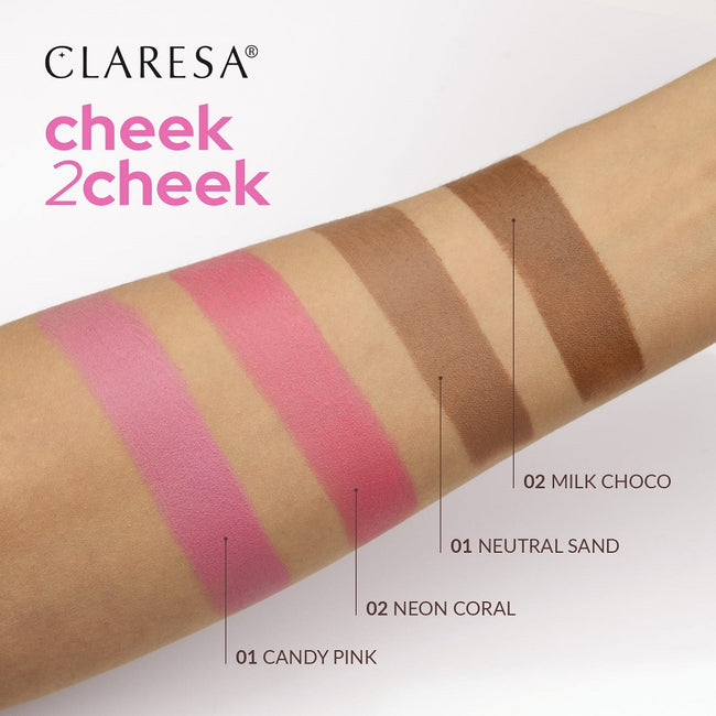 Claresa Cheek 2 Cheek bronzer w sztyfcie