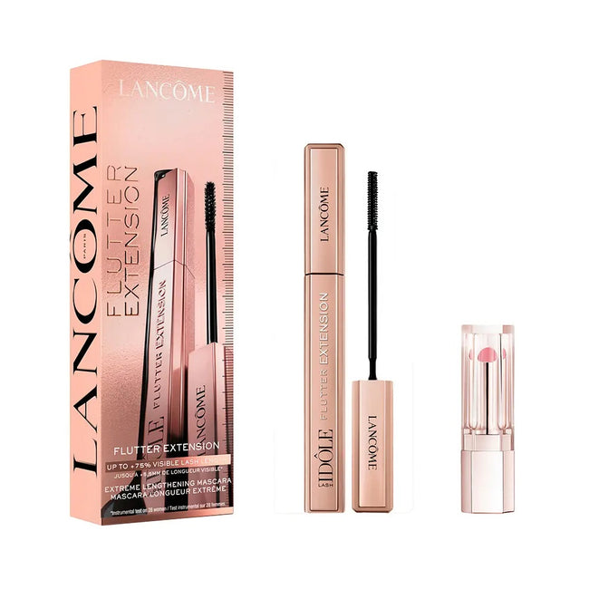 Lancome Lash Idole Flutter Extension Mascara Gift Set zestaw tusz do rzęs 8.5ml + mini pomadka do ust 0.8g
