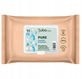 Luba Family Pure nawilżany papier toaletowy 50szt