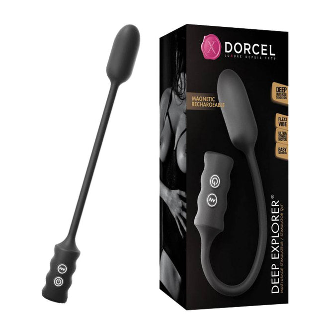 Marc Dorcel Deep Explorer elastyczny stymulator wibrujący Black