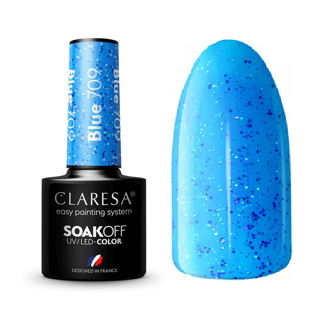 Claresa Soak Off UV/LED Blue lakier hybrydowy 5g