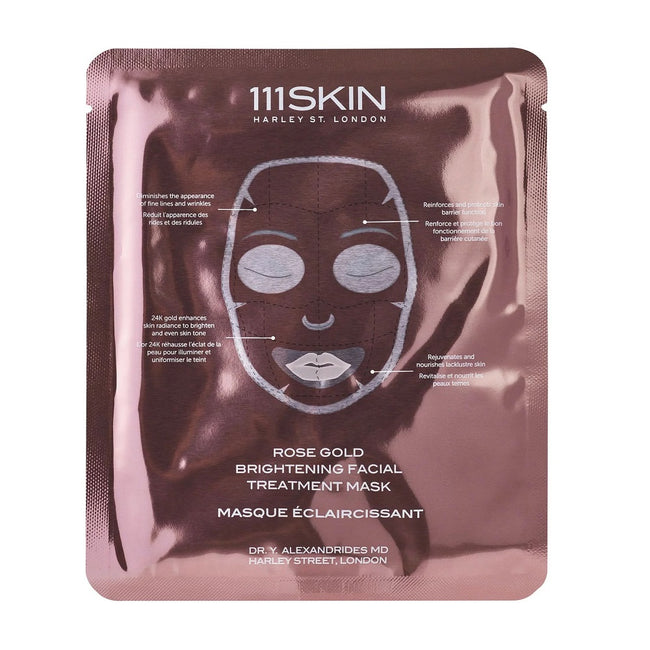 111Skin Rose Gold rozświetlająca maseczka w płachcie 5x30ml