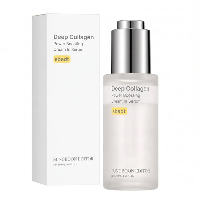 Sungboon Editor Deep Collagen Power Boosting Cream In Serum koreańskie serum liftingujące z kolagenem i elastyną 30ml