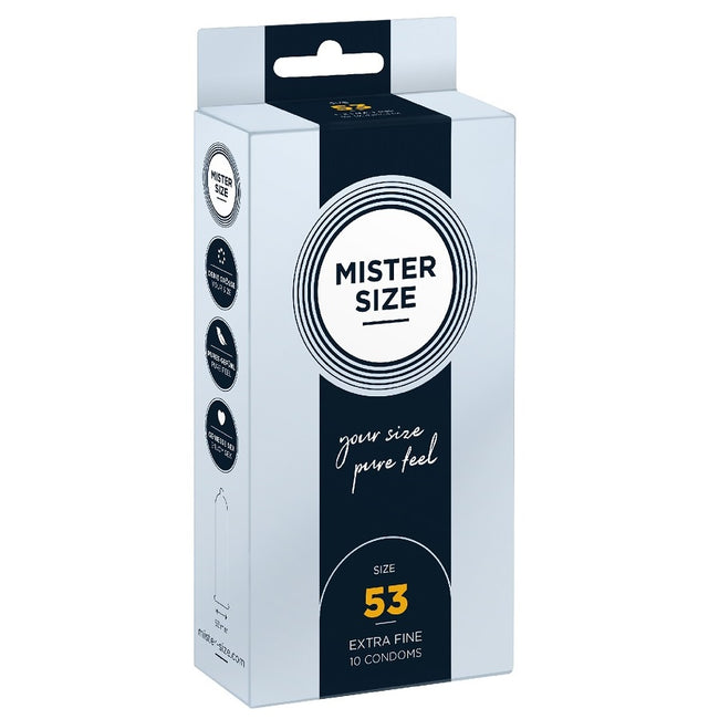 Mister Size Condoms prezerwatywy dopasowane do rozmiaru 53mm 10szt.