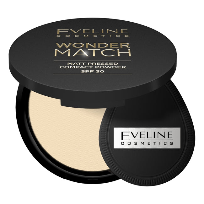 Eveline Cosmetics Wonder Match matowy puder prasowany z filtrem ochronnym SPF