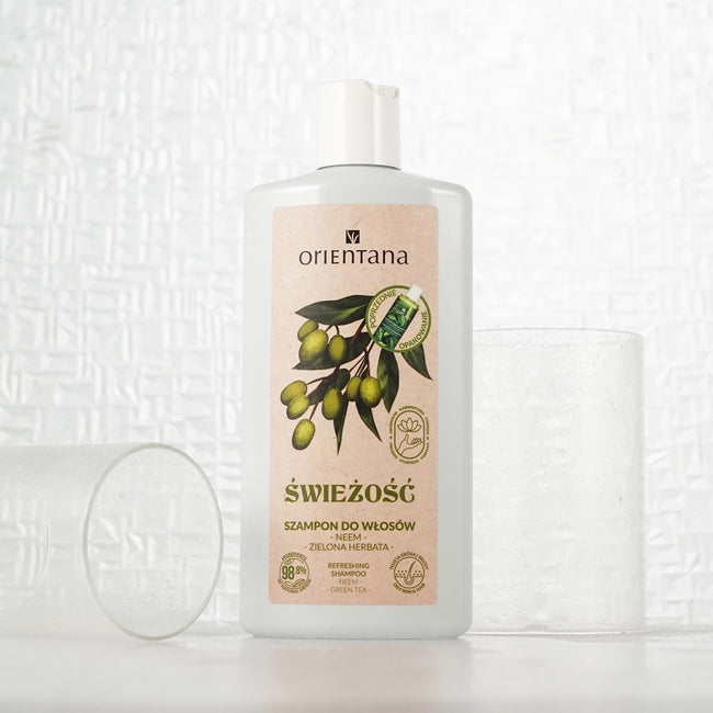 ORIENTANA Ajurwedyjski szampon do włosów Neem i Zielona Herbata 210ml