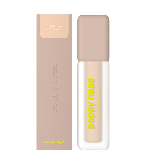 Poppy Head Seams Right lekki kryjący korektor pod oczy o naturalnym wykończeniu 8g
