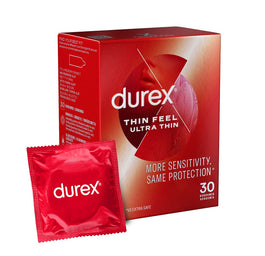 Durex Feel Thin Ultra super cienkie prezerwatywy lateksowe 30szt