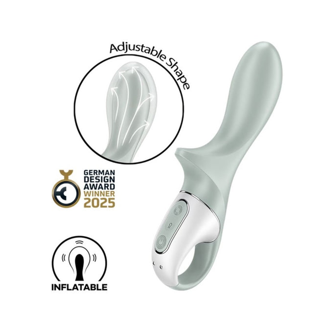 Satisfyer Air Pump Booty 3 wibrator z pompką Gray/Green