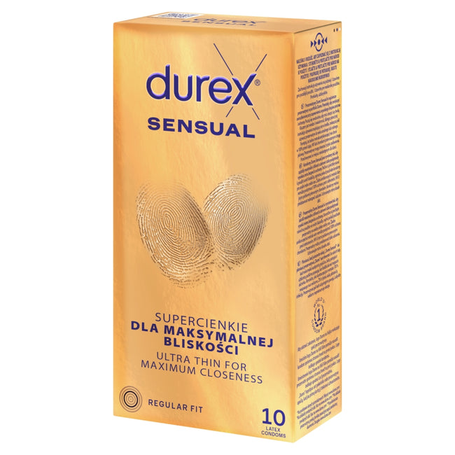Durex Sensual super cienkie prezerwatywy lateksowe 10szt