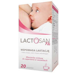 Lactosan Fix mieszanka ziołowa wspomagająca laktację suplement diety 20 saszetek