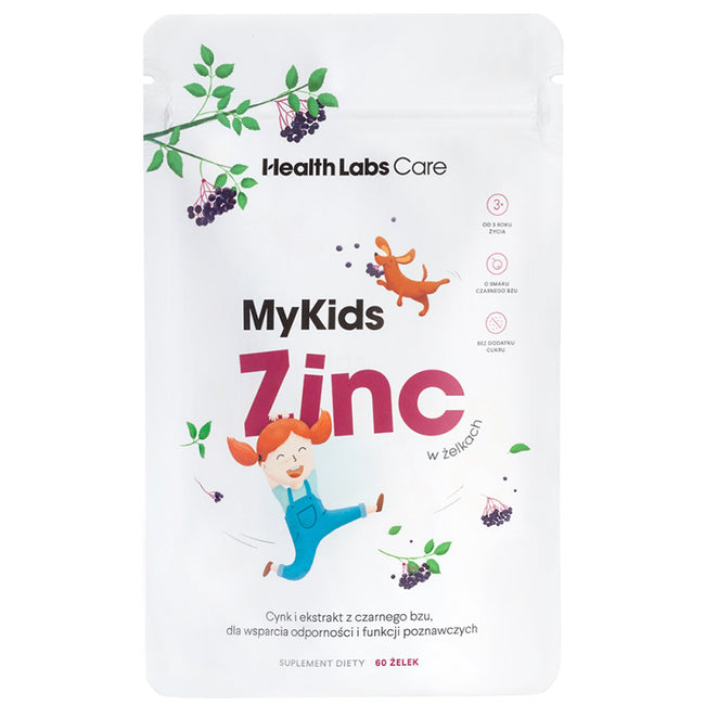 HealthLabs MyKids Zinc cynk dla dzieci w żelkach 60 żelek