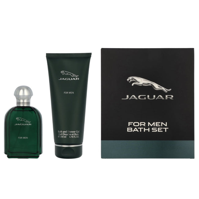 Jaguar Green For Men zestaw woda toaletowa spray 100ml + żel pod prysznic 200ml