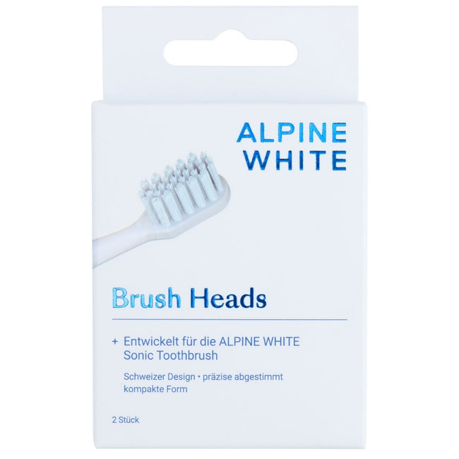 Alpine White Brush Heads wymienne końcówki do szczoteczki sonicznej 2szt.