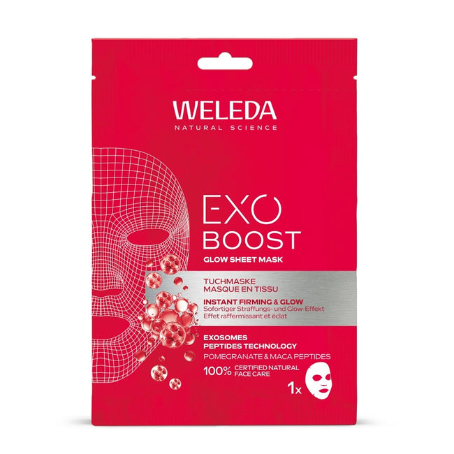 Weleda Exo Boost rozświetlająca maska w płachcie 20ml