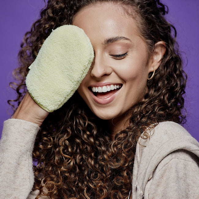 Glov Water-Only Skin zestaw rękawiczek do demakijażu i oczyszczania twarzy  Baby Banana 3szt + Silver Stone 3szt