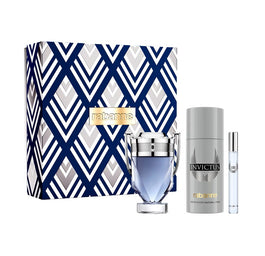 Paco Rabanne Invictus zestaw woda toaletowa spray 100ml + dezodorant spray 150ml + woda toaletowa spray 10ml