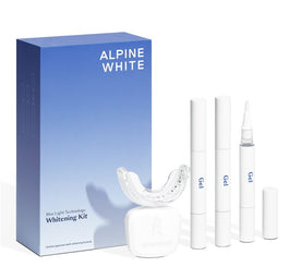 Alpine White Whitening Kit zestaw wybielający lampa LED + żel wybielający 6ml + ustnik + skala odcieni zębów