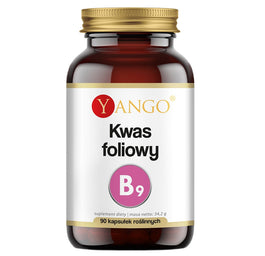 Yango Kwas foliowy (witamina B9) suplement diety 90 kapsułek