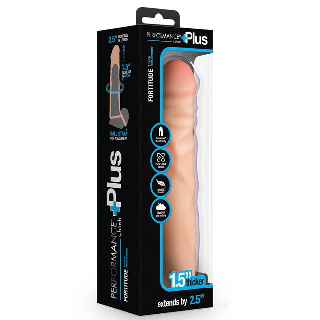 Blush Performance Plus Fortitude Penis Extender realistyczna nakładka przedłużająca penisa 18cm