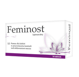 Feminost Suplement diety dla kobiet wspomagający utrzymywanie kontroli nad oddawaniem moczu 56 tabletek powlekanych