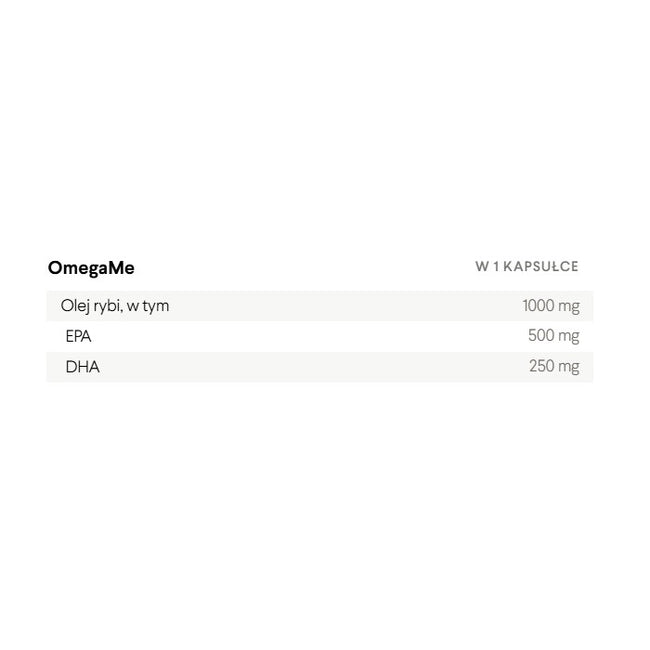 HealthLabs OmegaMe kwasy tłuszczowe suplement diety 60 kapsułek