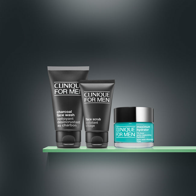 Clinique The Intense Hydration System zestaw krem do twarzy 50ml + peeling do twarzy 30ml + żel do mycia twarzy 50ml