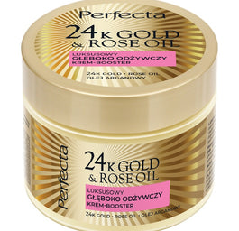 Perfecta 24K Gold & Rose Oil luksusowy głęboko odżywczy krem-booster do ciała 300g
