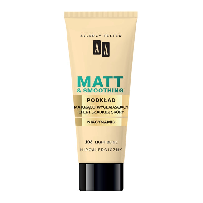 AA Make Up Matt podkład matująco-wygładzający 103 Light Beige 30ml
