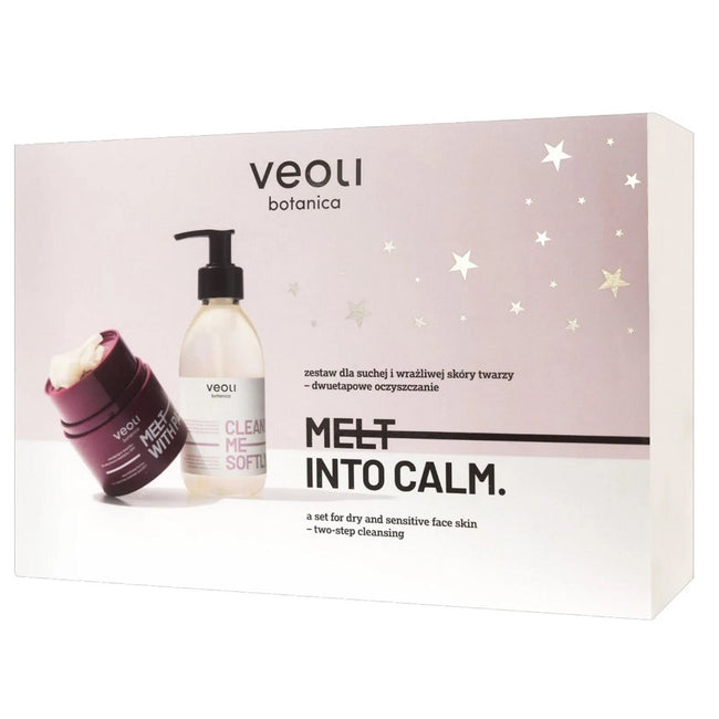 Veoli Botanica Melt Into Calm zestaw masełko do demakijażu 40g + żel do mycia twarzy 190ml