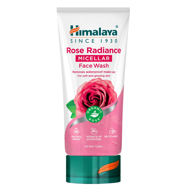 Himalaya Rozświetlający micelarny żel do mycia twarzy z organiczną różą 150ml