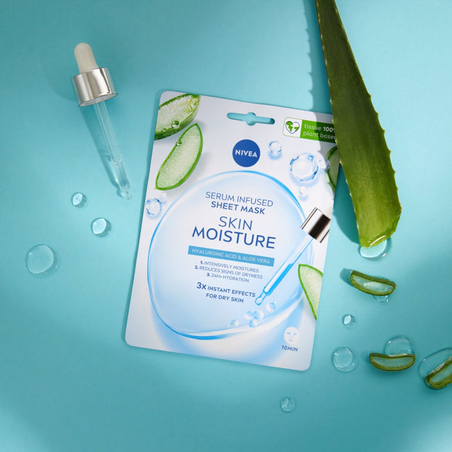 Nivea Skin Moisture maska w płachcie z serum nawilżającym