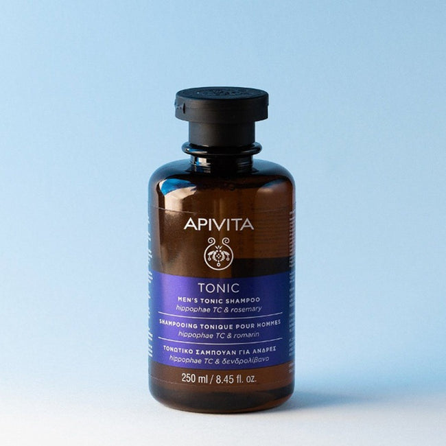 Apivita Men’s Tonic Shampoo szampon przeciw wypadaniu włosów dla mężczyzn z hippophae TC i rozmarynem 250ml