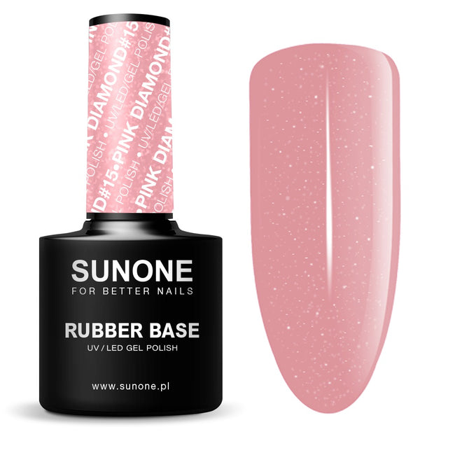 Sunone Rubber Base baza kauczukowa Pink Diamond #15 12g
